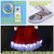 bDDeDD Women's Santa Costume LED Light Up Christmas Dress Cosplay Mrs. Claus Costume (XL, Red)