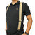 MELOTOUGH X back suspenders airport friendly Suspenders,NO buzz with Plastic Clip 1.5 inch fully elastic braces (KHAKI)
