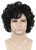 yuehong Short Curly Black Mens Wig Anime Cosplay Fashion Daily Wig Heat Resistant Synthetic Fibers Fluffy Soft Costume Hair