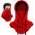 Oldelf Ski Mask Fleece Mask Warm Balaclava Stay Warm and Comfortable Face Mask for Men Women Breathable Sports Mask- Red