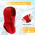 Oldelf Ski Mask Fleece Mask Warm Balaclava Stay Warm and Comfortable Face Mask for Men Women Breathable Sports Mask- Red