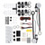 JDMSPEED New Universal Electric Power Window Lift Regulator Conversion Kit with Switches Wiring and Hardware for 2 Door Pickup SUV Truck Van Car