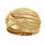 Surkat Unisex Metallic Arab India Pleated Turban Headwrap Swami Hat Costume Hat Chemo Cap(Gold)