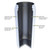 FIFTY/FIFTY 16oz, Double Wall Vacuum Insulated Café Water Bottle, Stainless Steel, Flip Cap w/ Wide Mouth, Slate Grey, 16oz/473ml