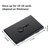 Tatuo 2 Pack Thumb Drive Business Card Holder Stainless Steel Business name Card Case Portable Slide Out name holder Wallet Nice Design pocket for Men and Women(Black/Gray)