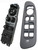 SWITCHDOCTOR Window Master Switch and Gray Bezel Set for 2002-2008 Dodge Ram 1500 2500 3500 (Quad Cab, Crew, Medium Slate Gray, 68171680AA, 56049805AB, 56049805AA, 56045334AE)