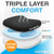 SAMSONITE - Extra Firm & Thick Seat Cushion with Cooling Gel, Experience Triple Layer Comfort