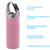 4 Pack,DanziX Neoprene Sleeve Bottle Cup Carrier Pouch,Fit for All 16oz-21oz Portable Sport Water Bottle-Black,Blue, Pink,Purple