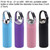 4 Pack,DanziX Neoprene Sleeve Bottle Cup Carrier Pouch,Fit for All 16oz-21oz Portable Sport Water Bottle-Black,Blue, Pink,Purple