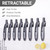 Gray Gel Pens Bulk 30 Pack, 0.7mm Fine Point Smooth Writing No-Smudge Black Ink, Retractable Click Pens with CLOUD TOUCH Grip, Comfortable Gel Rollerball Pens for Office, School, Teachers & Servers