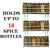 Evelots 3-Tier Spice Rack-Door/Wall Mounted-Sturdy Coated Metal-Up to 18 Bottles
