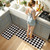 KIMODE Anti Fatigue Kitchen Mats for Floor, Farmhouse Rugs for Kitchen Floor, Kitchen Floor Mat Non Slip, Cushioned Standing Mat for Laundry Office Sink Desk Black and White Diamond 17"x47"+17"x29"