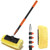 Buyplus 12FT Car Wash Brush with Long Handle, 12-Inch Soft Bristle, with Aluminium Telescoping Pole, for Cleaning Car, SUV, RV, Boats, House Siding, Floors, Solar Panels, and More Buyplus 12FT Car Wash Brush with Long Handle, 12-Inch Soft Bristle, with Aluminium Telescoping Pole, for Cleaning Car, SUV, RV, Boats, House Siding, Floors, Solar Panels, and More