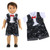 BARWA Boy Doll Clothes 5sets Boy Dolls Clothes 2 Pairs Shoes 1 Pair Glasses Compatible for 18 Inch Doll Outfit