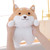 MISS TUTU Shiba Inu Dog Super Soft Plush Throw Pillow Lifelike Animal Pillows Plush Toy