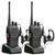 Baofeng Walkie Talkies BF-888s Rechargeable Two-Way Radios for Adults Long Range Handheld Communicator Professional UHF Interphone 2 Pack Walky Talky Set with Earpiece,Li-ion Battery and Charger