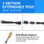 1 Pair (2 Poles) Anti Shock, Adjustable, Collapsible Hiking Poles for Trekking or Walking, Lightweight Aluminum Sticks for Men, Women, Seniors, Kids & Children, Backpacking & Camping Gear-1764187831