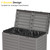 EAST OAK 62 Gallon Outdoor Trash Can, Waterproof Resin Garbage Can with Tiered Lid and Drip Tray, Outside Trash Bin for Patio, Backyard, Deck, Grey EAST OAK 62 Gallon Outdoor Trash Can, Waterproof Resin Garbage Can with Tiered Lid and Drip Tray, Outside Trash Bin for Patio, Backyard, Deck, Grey