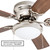 Portage Bay 50252 Hugger 52" Brushed Nickel West Hill Ceiling Fan with Bowl Light Kit