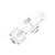 BanaVega 6PCS Bioplastic Clear Monroe Piercing Retainer 16 Gauge 3/8 10mm Ball Medusa Lobe Earrings Cartilage Jewelry 2500