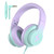 Candy Bila Kids Headphones, Wired Headphones for Kids Over Ear with Microphone, 85/94dB Volume Limiter Headphone for Girls Boys, Foldable Headphone for Learning & Entertainment,Gradient Purple Candy Bila Kids Headphones, Wired Headphones for Kids Over Ear with Microphone, 85/94dB Volume Limiter Headphone for Girls Boys, Foldable Headphone for Learning & Entertainment,Gradient Purple