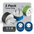 OREI Thailand Power Plug Adapter with 2 USA Inputs - Travel 3 Pack - 2 x Type O, 1 x Type C (US-18) Safe Grounded Use with Cell Phones, Laptop, Camera Chargers, CPAP, and More