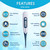 iProven Oral Thermometer, Measures in 10 seconds with flexible tip and fever alarm, Digital Medical Thermometer for adults, kids and toddlers - DTR-1221A