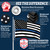 Anley Rip-Proof Double Sided 3-Ply Thin Blue Line US National Flag 3x5 Foot - Vivid Color, Canvas Header and Wrinkle Resistant - The Strongest, Longest Lasting Law Enforcement Officers Flags 3X5 Ft