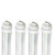 GreenSun LED Tube Light 6FT 30W, R17D 6ft LED Tube Light Fluorescent, 5500K White Color 100W Fluorescent Lamp Replacement Shop Lights, Replacement for F72T12/CW/HO, Clear Cover(4-Pack)