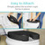 Vive Toilet Seat Cushion (Soft Cushioned Foam) - Easy Clean Soft Padded Bathroom Attachment - Elongated, Standard Seats - Comfort and Support Donut for Handicap, Adults (2" Cushioned Foam, Black) Vive Toilet Seat Cushion (Soft Cushioned Foam) - Easy Clean Soft Padded Bathroom Attachment - Elongated, Standard Seats - Comfort and Support Donut for Handicap, Adults (2" Cushioned Foam, Black)