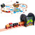 Pidoko Kids Pirate Theme Wooden Train Set - 72 Pcs - Includes Magnet Fishing Poles - Set compatible with all major brand tracks and trains