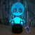 YTDZLTD Optical Illusion 3D Panda Night Light 16 Colors Changing USB Power Remote Control Touch Switch Decor Lamp LED Table Desk Lamp