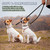 LWBMG Multi Function Leather Dog Leash 8ft Genuine Leather Leash for Dogs Hands Free Pet Leashes Double Ended Pet Training Leashes for Small Medium Large Dogs