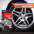 Visbella DIY Alloy Wheel Repair Kit Fix Curb Rash, Touch up and Paint Rim Surface Damage, Silver Paint