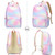 LEDAOU Backpack for Girls School Bag Kids Bookbag Teen Backpack Set Daypack with Lunch Bag and Pencil Case (Rainbow 0017) LEDAOU Backpack for Girls School Bag Kids Bookbag Teen Backpack Set Daypack with Lunch Bag and Pencil Case (Rainbow 0017)