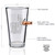 BenShot US Flag Pint Glass with Real 0.50BMG Bullet - 16oz | Made in the USA