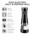 Tower Duo Electric Salt/Pepper Mill, Black
