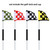 Golf Flag,Konday Checkered Training Putting Green Flags, Golf Target Flags for Indoor Outdoor Backyard Garden,8.7inch*6inch (4-pack)