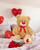 MaoGoLan Giant Teddy Bear 36" Stuffed Animal - Red Heart Footprints Big Teddy Bear Plush for Valentines Gift,Anniversary,Long Distance