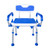 PCP Shower Safety Chair, Bath Bench With Backrest, Swing Arms, Adjustable Height, Medical Senior Support, Foam Padded