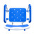 PCP Shower Safety Chair, Bath Bench With Backrest, Swing Arms, Adjustable Height, Medical Senior Support, Foam Padded