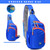 Peicees Small Sling Backpack Waterproof Unisex Shoulder Bag Chest Crossbody Daypack