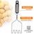 Zulay Kitchen Stainless Steel Potato Masher – Heavy-Duty, Non-Scratch, Dishwasher-Safe Masher with Food-Grade Silicone for Smooth & Fluffy Mashed Potatoes, Avocados & More – Sturdy & Durable Design