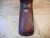 Birsppy Brown Basket Weave Leather Knife Sheath - Holds a Buck 110.