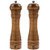 Haomacro Salt and Pepper Grinder Set, Wooden Salt and Pepper Mills,Salt&Pepper Shaker Sets (classic brown s and p)