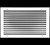 HVAC Premium 12" X 10" Aluminum Return Grille - Easy Air Flow - Linear Bar Grilles [Outer Dimensions: 13.875 X 11.875]