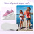 nerteo Cute Toddler Shoes Girls Kids Tennis Walking Shoes Sport Running Sneakers Purple/Pink 8 M US Toddler