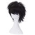 morvally Short Messy Black Heat Resistant Synthetic Hair Wigs for Cosplay Halloween Anime