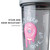 BlenderBottle Foodie Shaker Bottle Pro Series Perfect for Protein Shakes and Pre Workout, 24-Ounce, Donut Ever Give Up