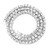 HH BLING EMPIRE Gold Silver Iced Out Diamond Tennis Chain Necklace for Men Women, Rhinestone Tennis Necklaces for Women and Teens, Bling Round Cuibc Zirconia Necklace Chains (5mm-Silver-18)
